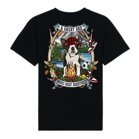 MYTi23 - Pets Heads Philosophy T-Shirt XS Daddy Herren Shirt Boston Terrier Hundeshirt Hundefans