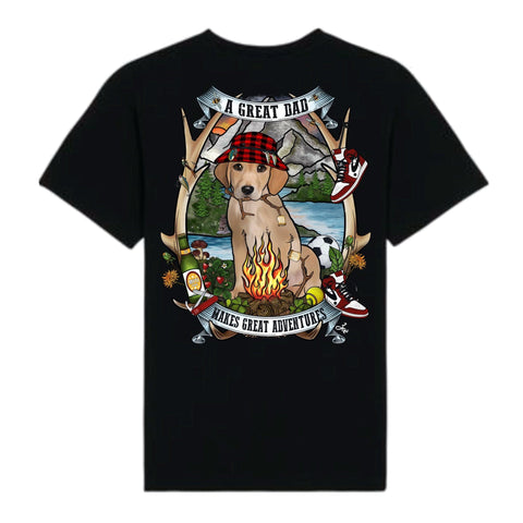 MYTi23 - Pets Heads Philosophy T-Shirt XS Daddy Herren Shirt Golden Retriever Hundeshirt Hundefans