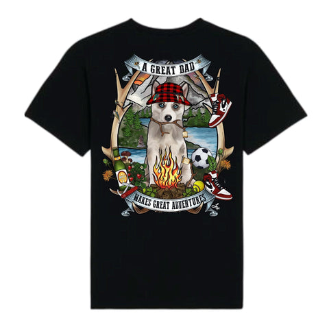MYTi23 - Pets Heads Philosophy T-Shirt XS Daddy Herren Shirt Husky Hundeshirt Hundefans