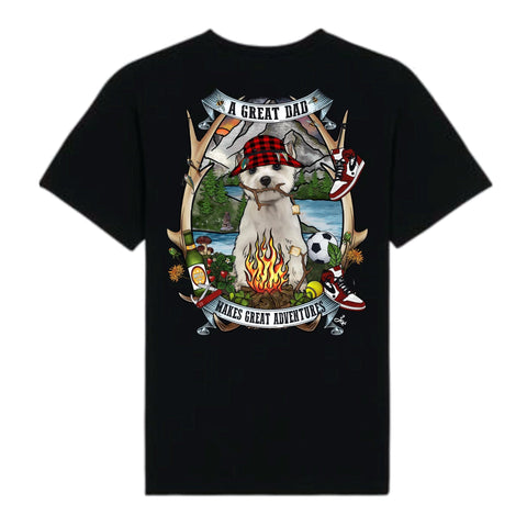 MYTi23 - Pets Heads Philosophy T-Shirt XS Daddy Herren Shirt Westie Hundeshirt Hundefans