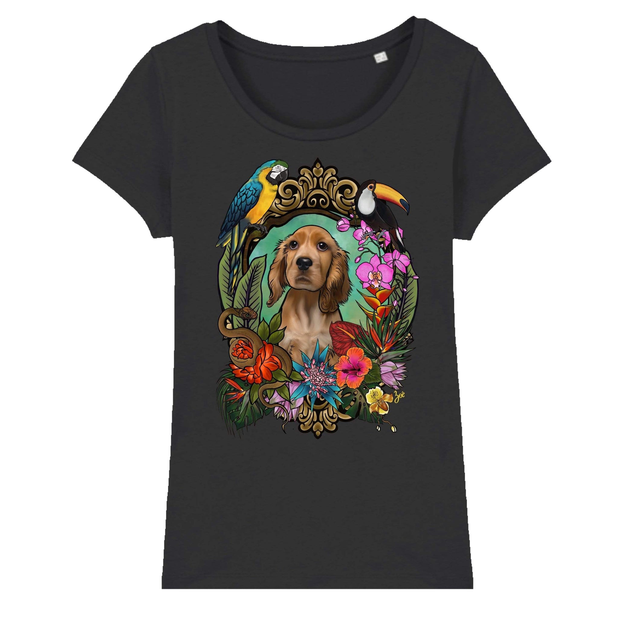 MYTi23 - Pets Heads Philosophy T-Shirt XS Dschungel Damen Shirt Cocker Hundeshirt Hundefans
