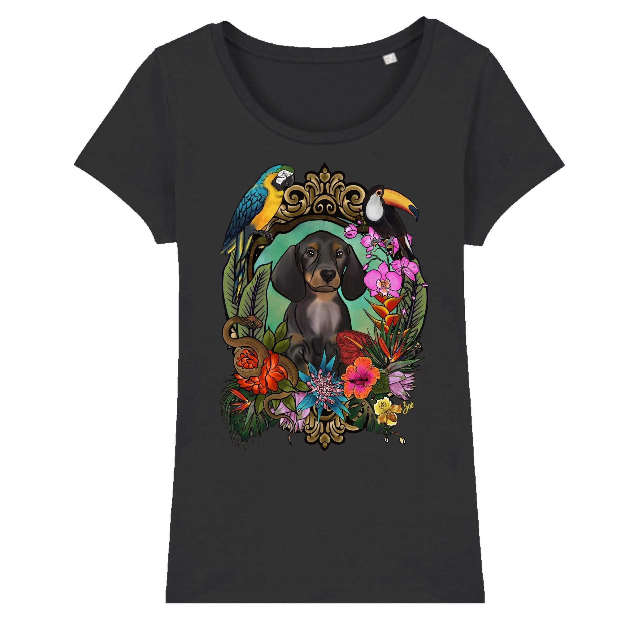 MYTi23 - Pets Heads Philosophy T-Shirt XS Dschungel Damen Shirt Dackel Hundeshirt Hundefans