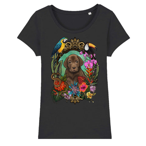 MYTi23 - Pets Heads Philosophy T-Shirt XS Dschungel Damen Shirt Labrador Hundeshirt Hundefans
