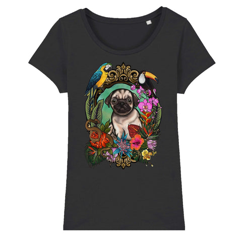 MYTi23 - Pets Heads Philosophy T-Shirt XS Dschungel Damen Shirt Mops Hundeshirt Hundefans
