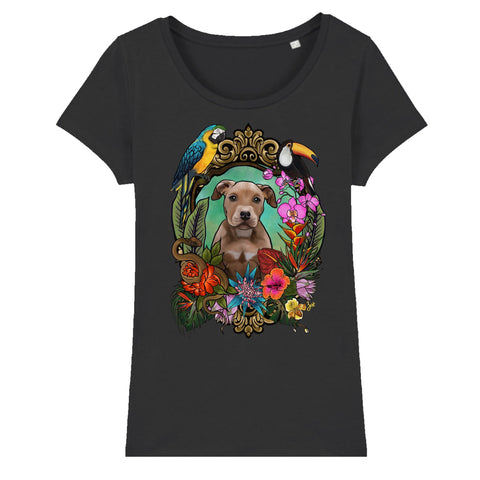 MYTi23 - Pets Heads Philosophy T-Shirt XS Dschungel Damen Shirt Pitbull Hundeshirt Hundefans