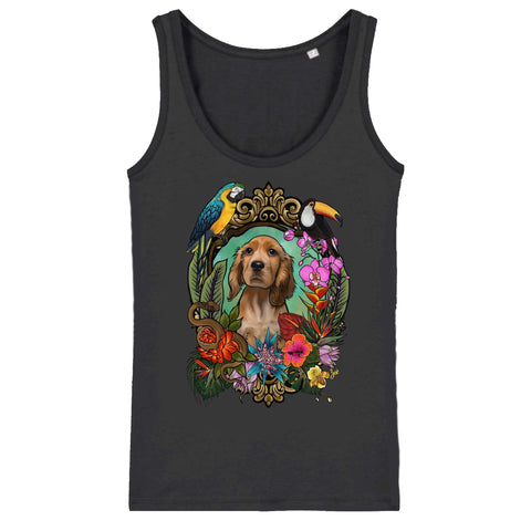 MYTi23 - Pets Heads Philosophy T-Shirt XS Dschungel Damen Tanktop Cocker Hundeshirt Hundefans