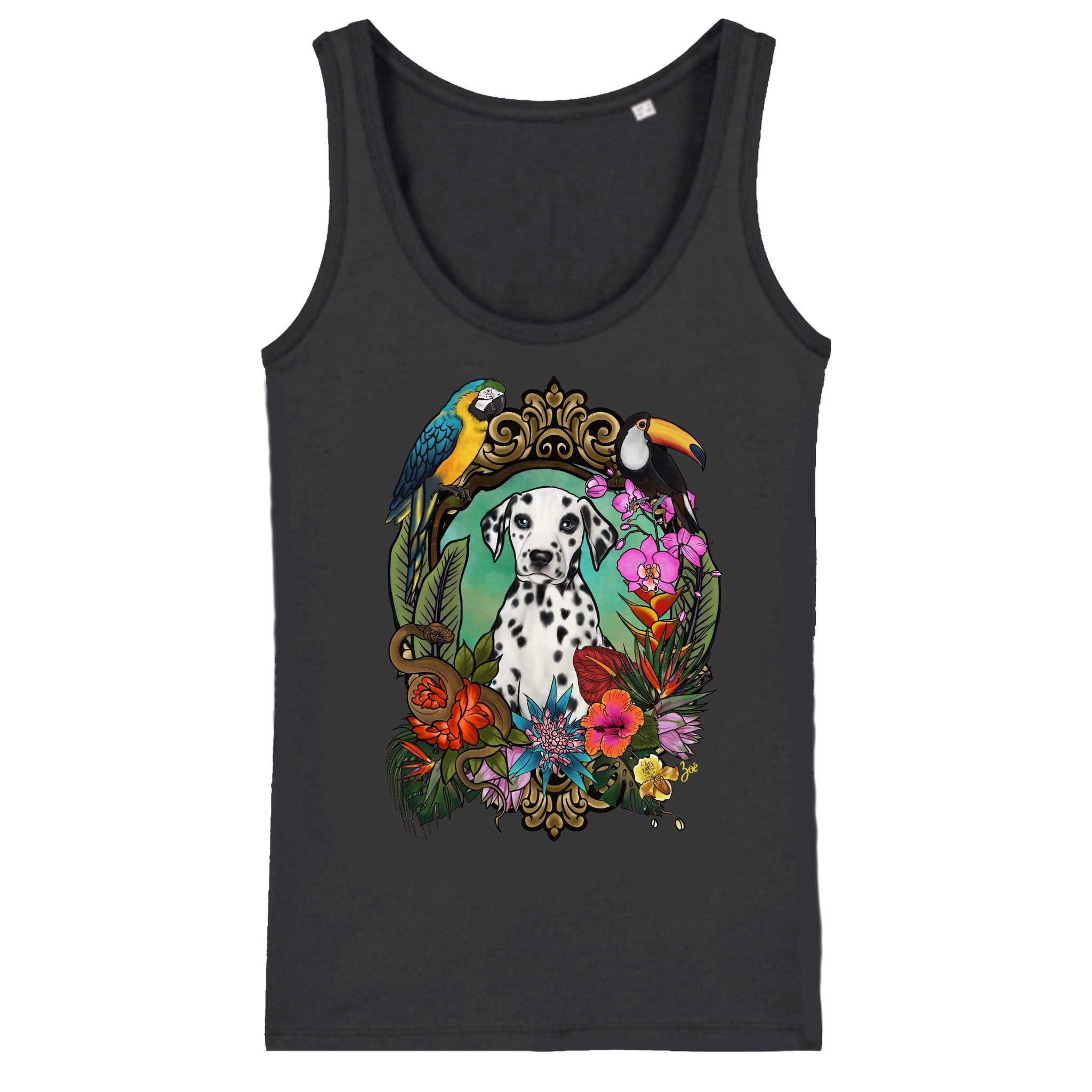 MYTi23 - Pets Heads Philosophy T-Shirt XS Dschungel Damen Tanktop Dalmatiner Hundeshirt Hundefans