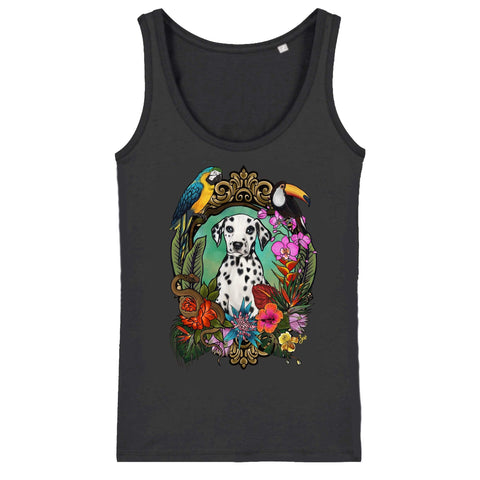MYTi23 - Pets Heads Philosophy T-Shirt XS Dschungel Damen Tanktop Dalmatiner Hundeshirt Hundefans