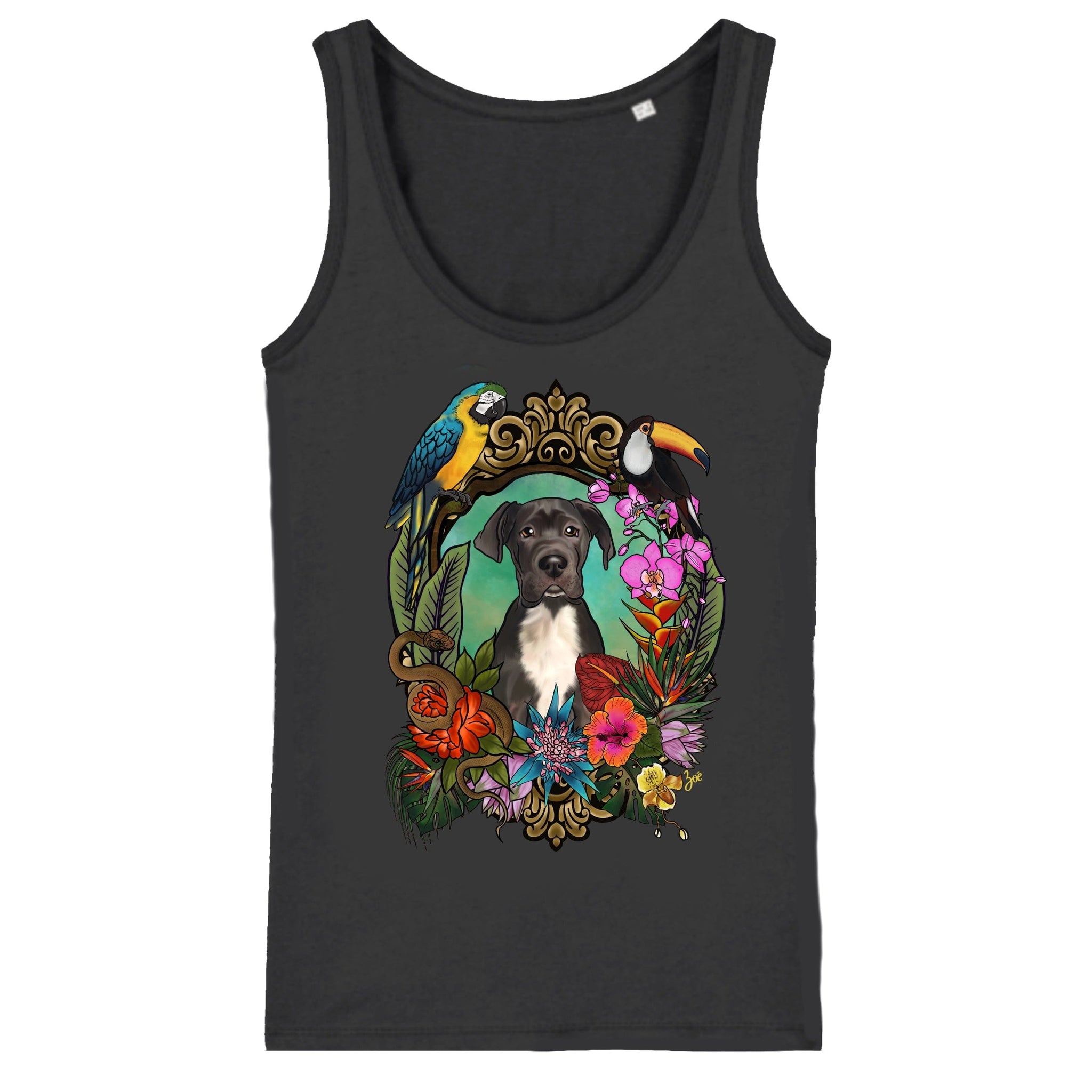 MYTi23 - Pets Heads Philosophy T-Shirt XS Dschungel Damen Tanktop Deutsche Dogge Hundeshirt Hundefans
