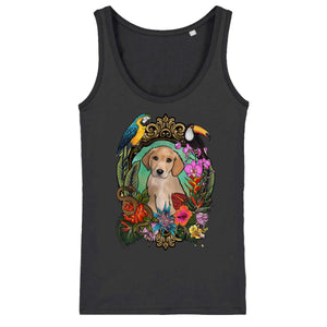 MYTi23 - Pets Heads Philosophy T-Shirt XS Dschungel Damen Tanktop Golden Retriever Hundeshirt Hundefans