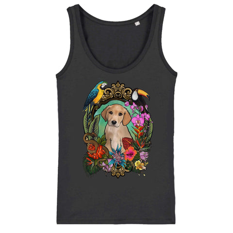 MYTi23 - Pets Heads Philosophy T-Shirt XS Dschungel Damen Tanktop Golden Retriever Hundeshirt Hundefans