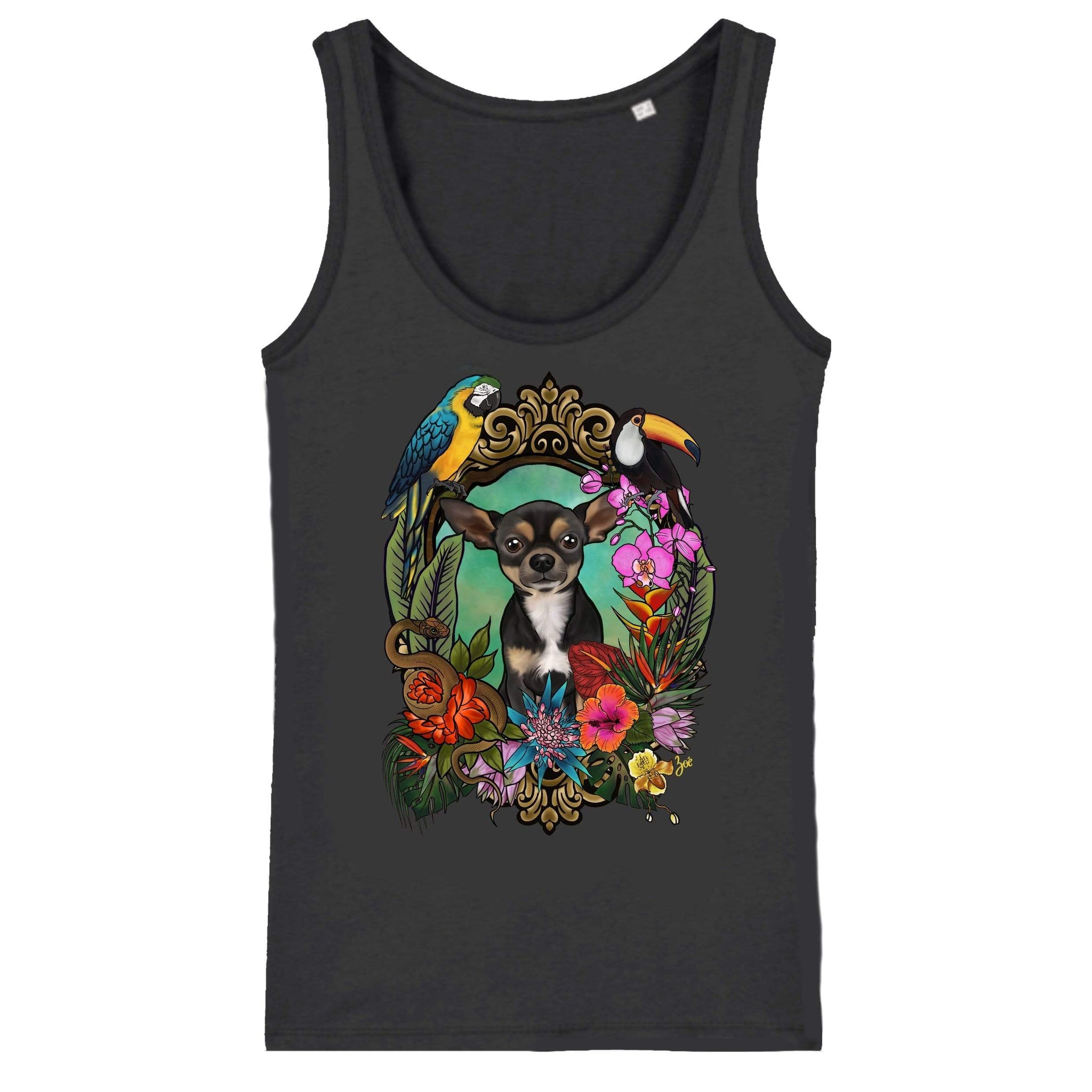 MYTi23 - Pets Heads Philosophy T-Shirt XS Dschungel Damen Tanktop Kurzhaar Chihuahua Hundeshirt Hundefans