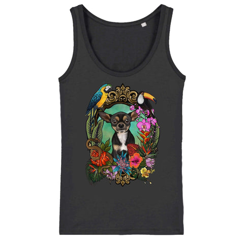 MYTi23 - Pets Heads Philosophy T-Shirt XS Dschungel Damen Tanktop Kurzhaar Chihuahua Hundeshirt Hundefans