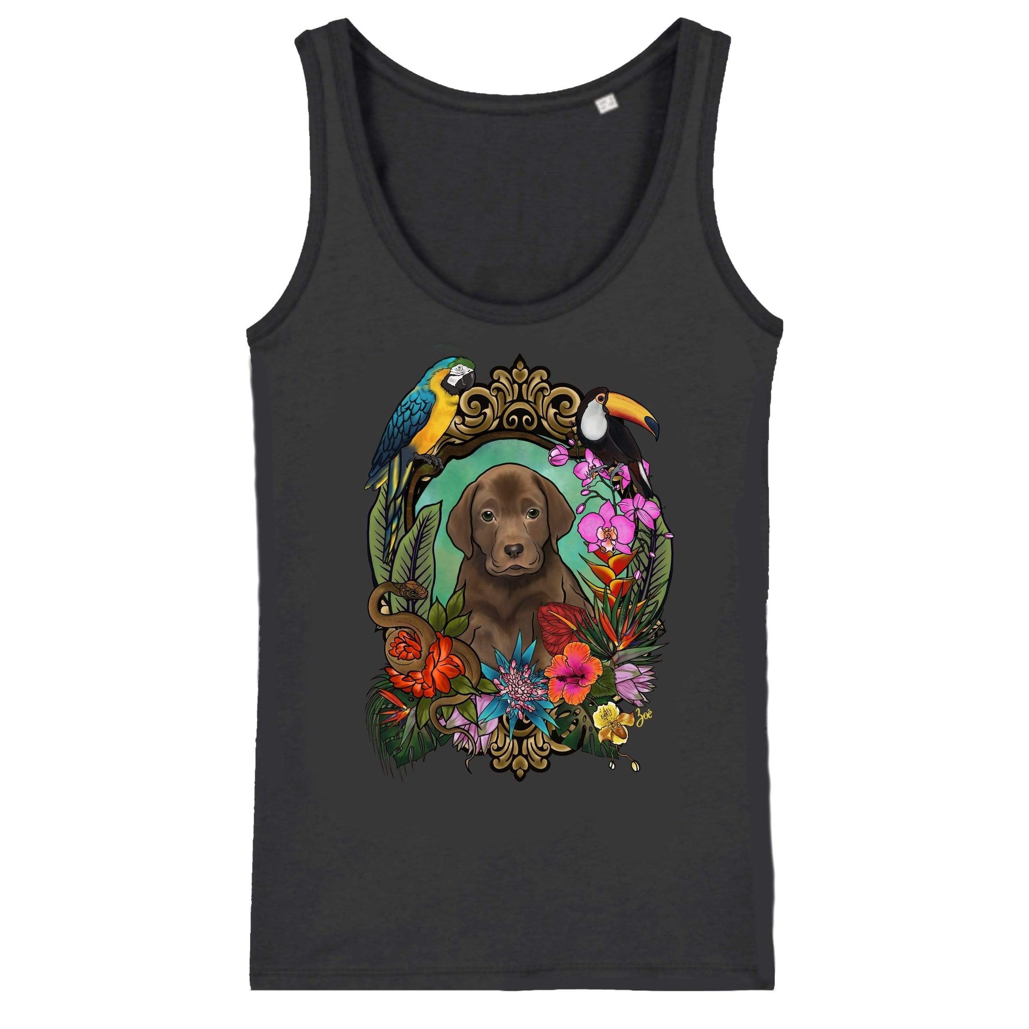 MYTi23 - Pets Heads Philosophy T-Shirt XS Dschungel Damen Tanktop Labrador Hundeshirt Hundefans