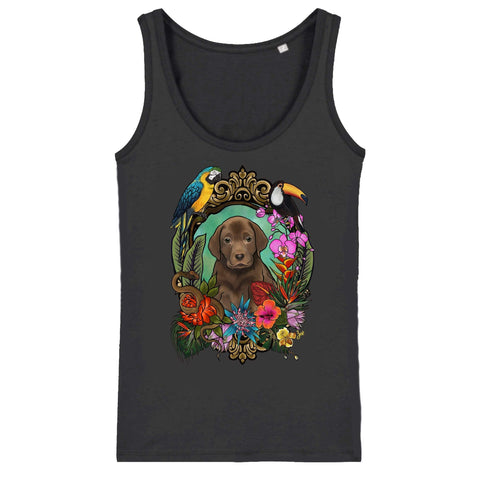 MYTi23 - Pets Heads Philosophy T-Shirt XS Dschungel Damen Tanktop Labrador Hundeshirt Hundefans
