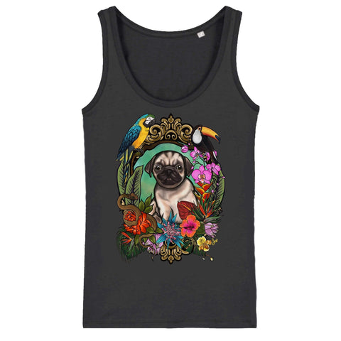 MYTi23 - Pets Heads Philosophy T-Shirt XS Dschungel Damen Tanktop Mops Hundeshirt Hundefans