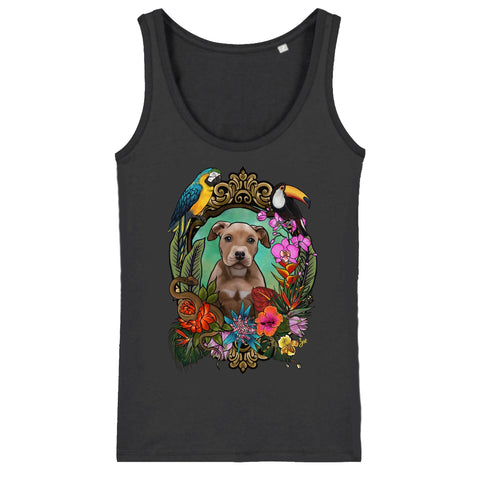 MYTi23 - Pets Heads Philosophy T-Shirt XS Dschungel Damen Tanktop Pitbull Hundeshirt Hundefans