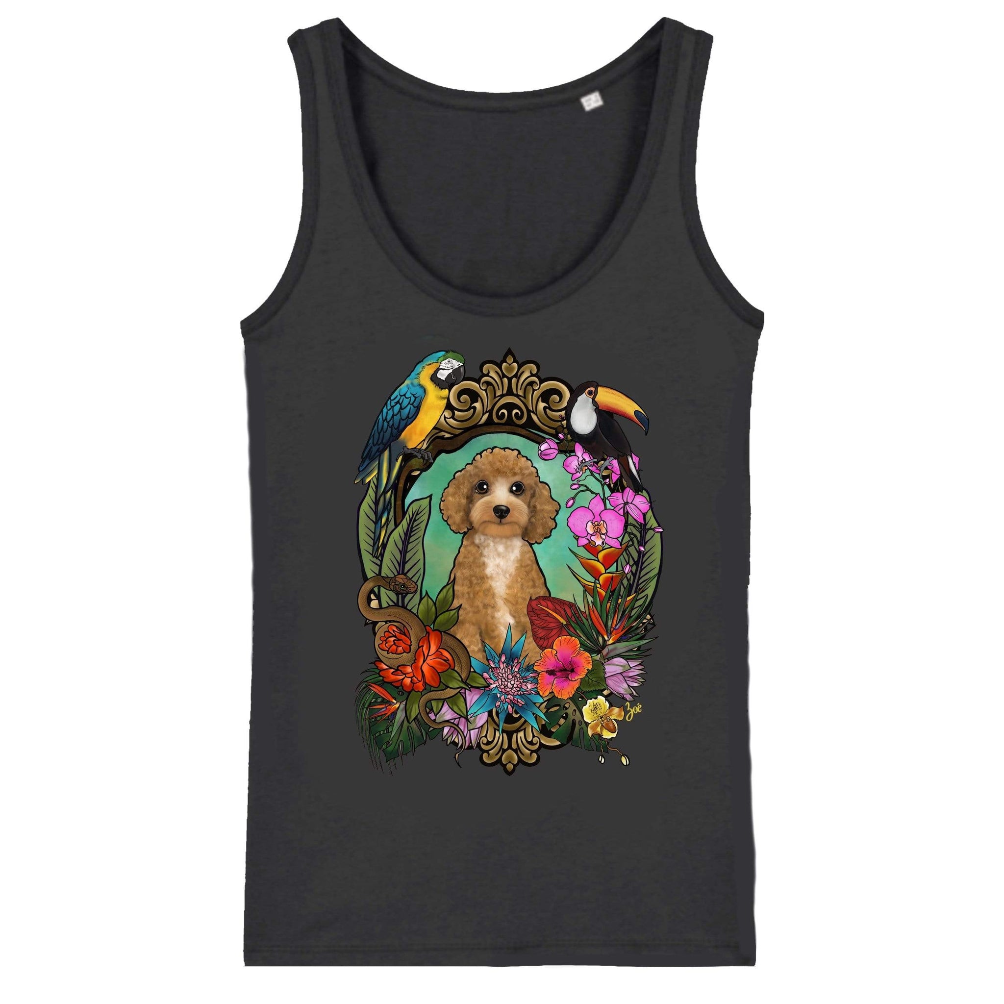MYTi23 - Pets Heads Philosophy T-Shirt XS Dschungel Damen Tanktop Pudel Hundeshirt Hundefans