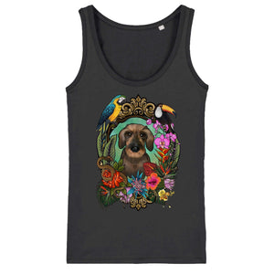 MYTi23 - Pets Heads Philosophy T-Shirt XS Dschungel Damen Tanktop Rauhaardackel Hundeshirt Hundefans