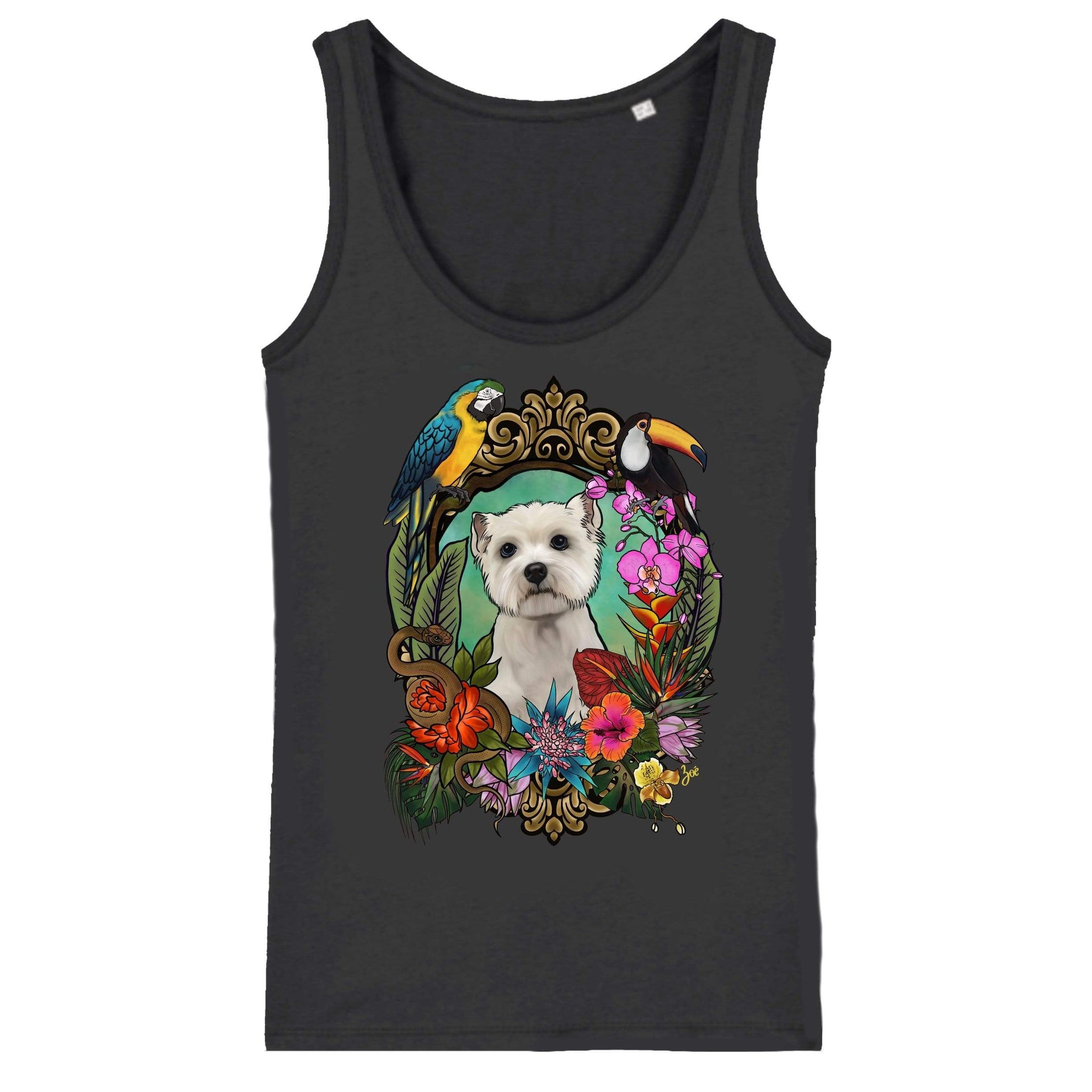 MYTi23 - Pets Heads Philosophy T-Shirt XS Dschungel Damen Tanktop Westie Hundeshirt Hundefans