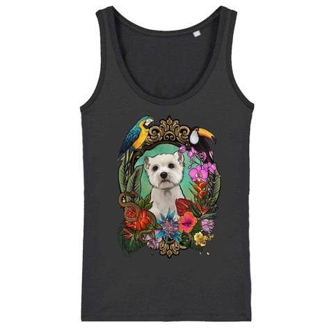 MYTi23 - Pets Heads Philosophy T-Shirt XS Dschungel Damen Tanktop Westie Hundeshirt Hundefans