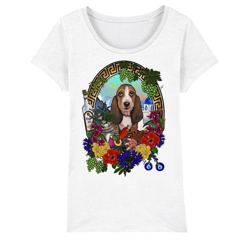 MYTi23 - Pets Heads Philosophy T-Shirt XS Griechenland Damen Shirt Basset Hundeshirt Hundefans