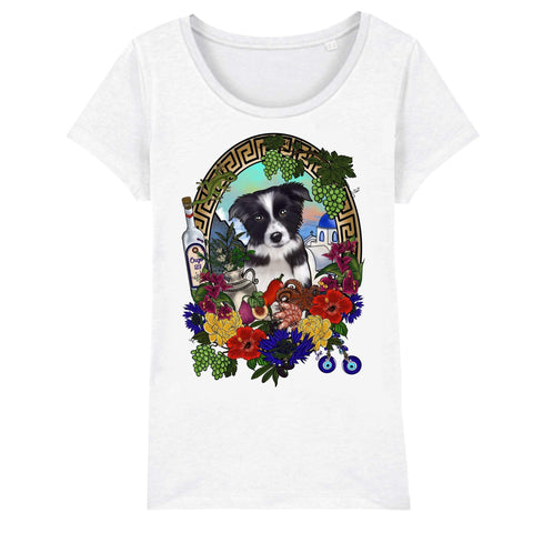 MYTi23 - Pets Heads Philosophy T-Shirt XS Griechenland Damen Shirt Border Collie Hundeshirt Hundefans