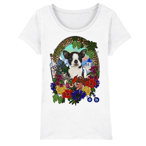 MYTi23 - Pets Heads Philosophy T-Shirt XS Griechenland Damen Shirt Boston Terrier Hundeshirt Hundefans