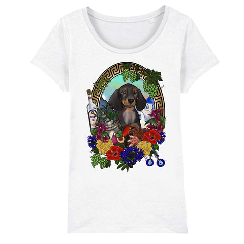 MYTi23 - Pets Heads Philosophy T-Shirt XS Griechenland Damen Shirt Dackel Hundeshirt Hundefans