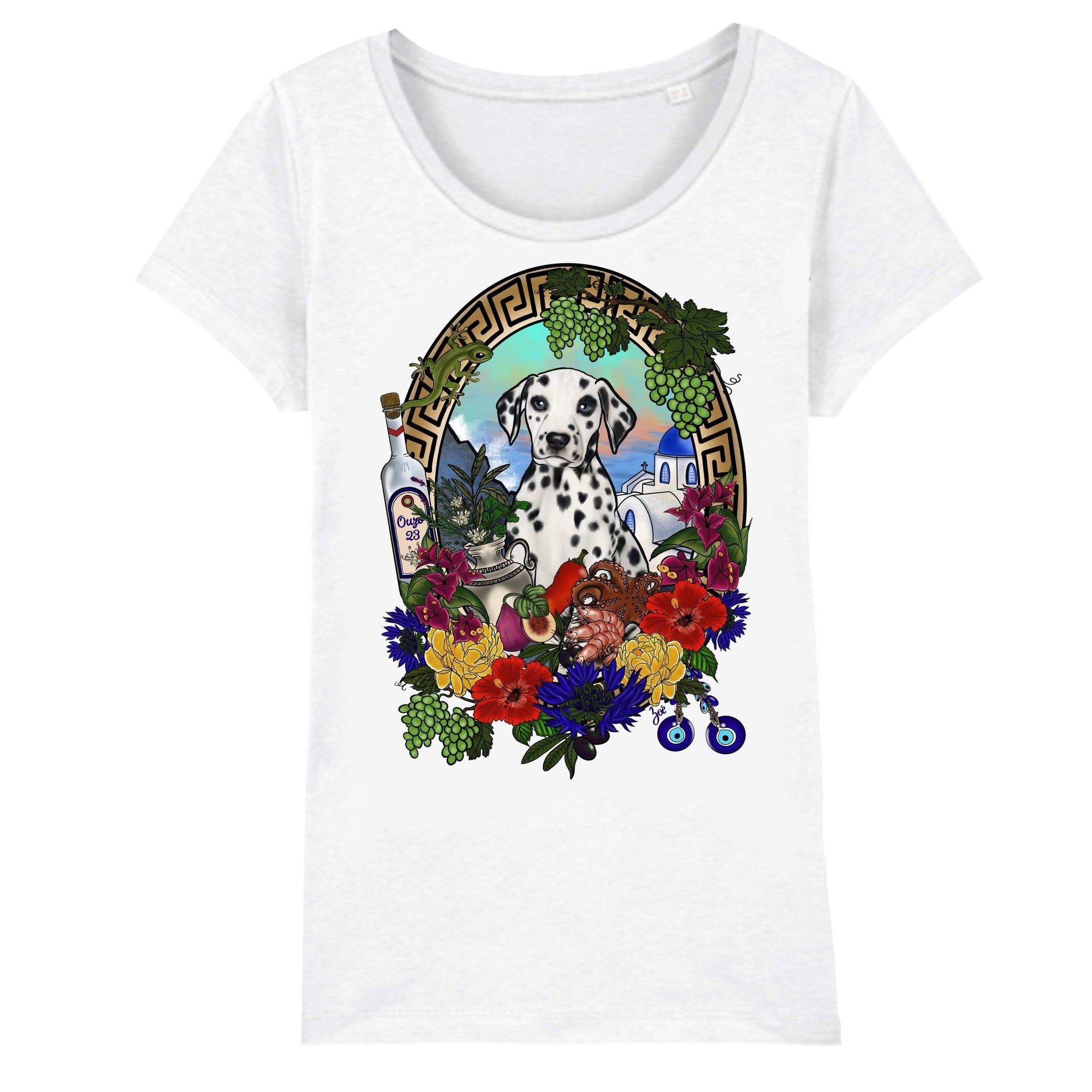 MYTi23 - Pets Heads Philosophy T-Shirt XS Griechenland Damen Shirt Dalmatiner Hundeshirt Hundefans