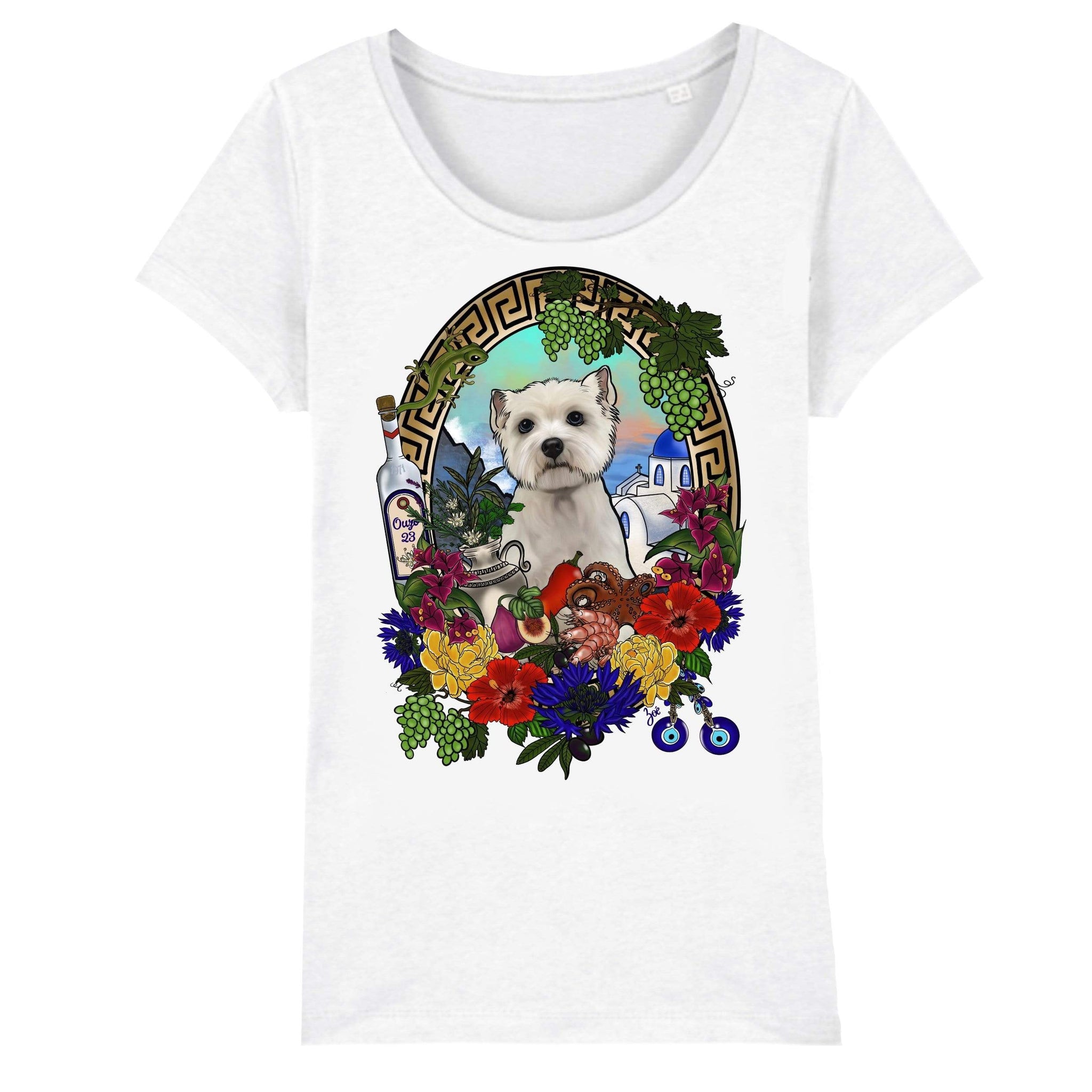 MYTi23 - Pets Heads Philosophy T-Shirt XS Griechenland Damen Shirt Westie Hundeshirt Hundefans