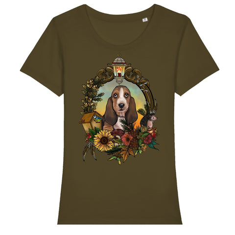 MYTi23 - Pets Heads Philosophy T-Shirt XS Herbst Damen Shirt Basset Hundeshirt Hundefans
