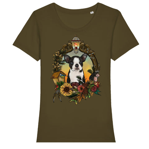 MYTi23 - Pets Heads Philosophy T-Shirt XS Herbst Damen Shirt Boston Terrier Hundeshirt Hundefans