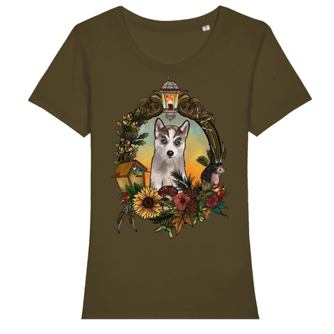 MYTi23 - Pets Heads Philosophy T-Shirt XS Herbst Damen Shirt Husky Hundeshirt Hundefans
