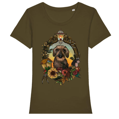 MYTi23 - Pets Heads Philosophy T-Shirt Herbst Damen Shirt Rauhaardackel Hundeshirt Hundefans