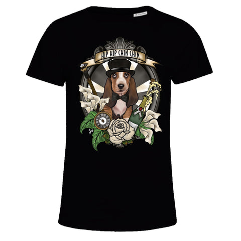 MYTi23 - Pets Heads Philosophy T-Shirt XS Hiphip Damen Shirt Basset Hundeshirt Hundefans