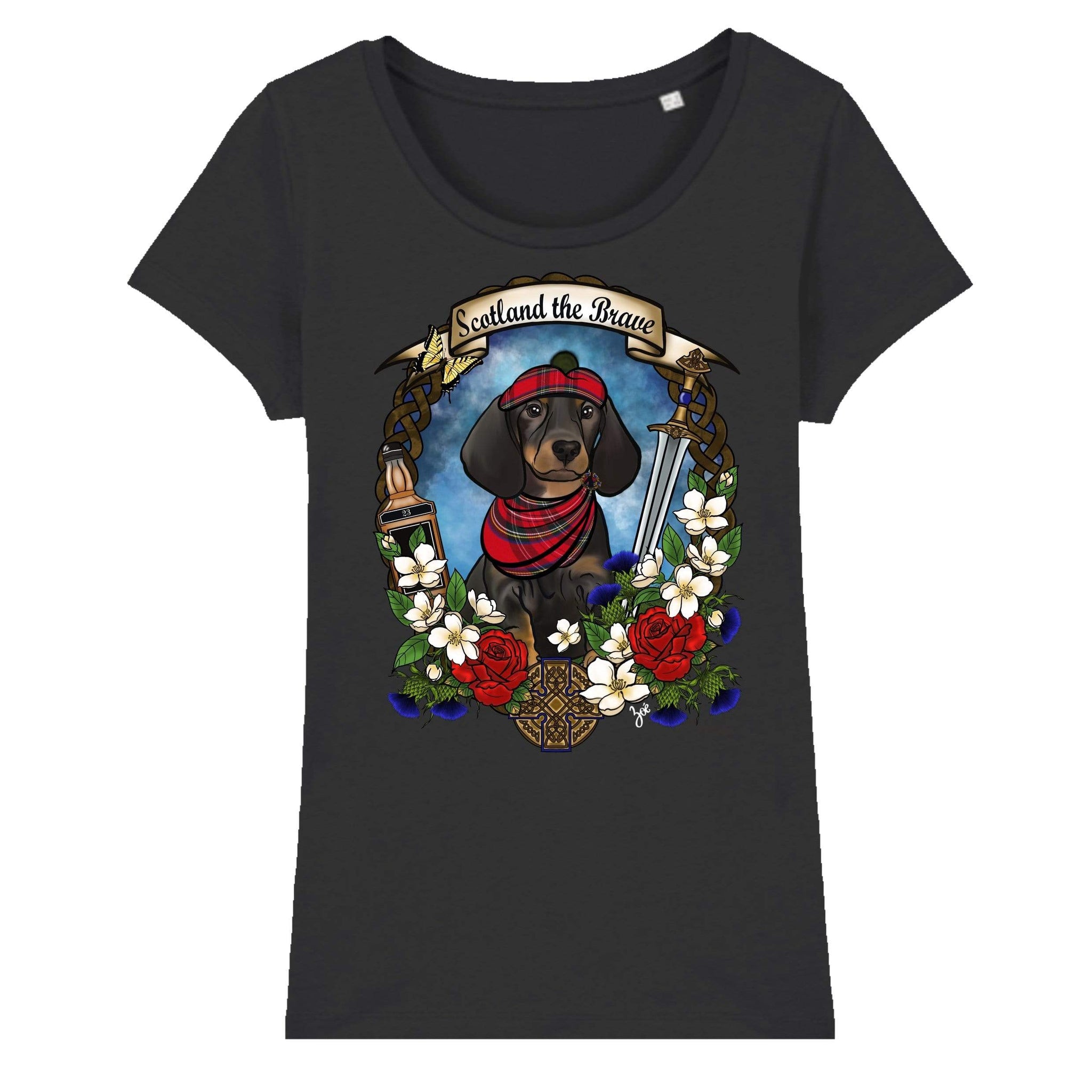 MYTi23 - Pets Heads Philosophy T-Shirt XS Schottland Damen Shirt Dackel Hundeshirt Hundefans