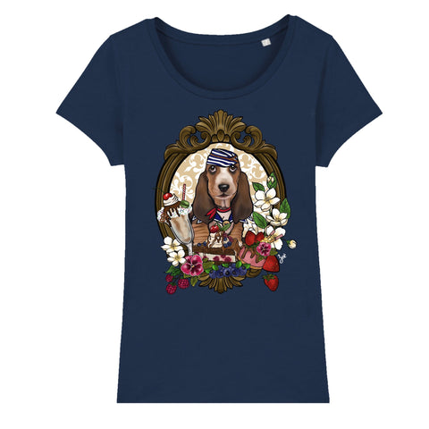 MYTi23 - Pets Heads Philosophy T-Shirt XS Sundae Damen Shirt Basset Hundeshirt Hundefans