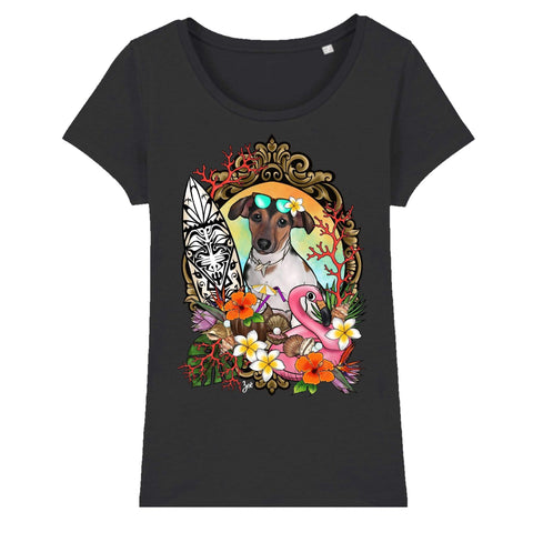 MYTi23 - Pets Heads Philosophy T-Shirt XS Surfer Damen Shirt Jack Russel Hundeshirt Hundefans