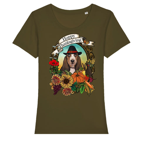 MYTi23 - Pets Heads Philosophy T-Shirt XS Thanksgiving Damen Shirt Basset Hundeshirt Hundefans
