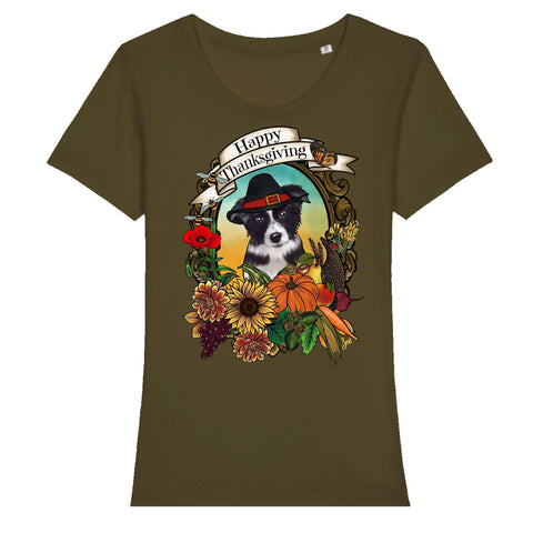 MYTi23 - Pets Heads Philosophy T-Shirt XS Thanksgiving Damen Shirt Border Collie Hundeshirt Hundefans