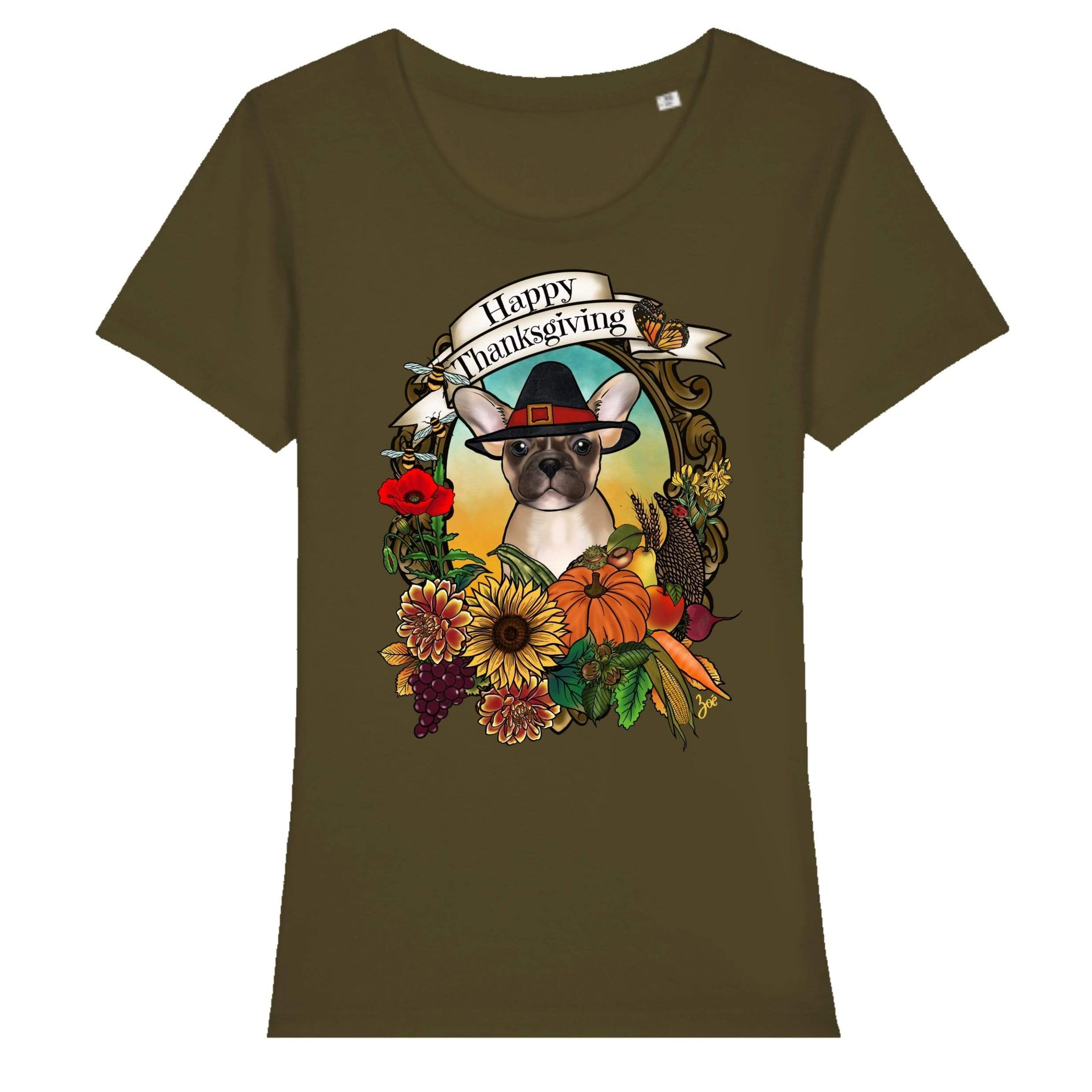 MYTi23 - Pets Heads Philosophy T-Shirt XS Thanksgiving Damen Shirt Frenchie Hundeshirt Hundefans