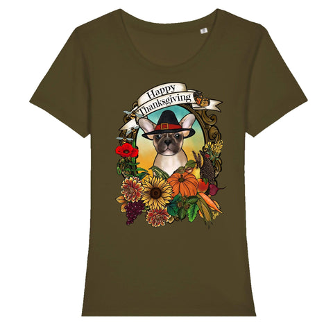 MYTi23 - Pets Heads Philosophy T-Shirt XS Thanksgiving Damen Shirt Frenchie Hundeshirt Hundefans