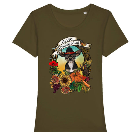 MYTi23 - Pets Heads Philosophy T-Shirt XS Thanksgiving Damen Shirt Kurzhaar Chihuahua Hundeshirt Hundefans
