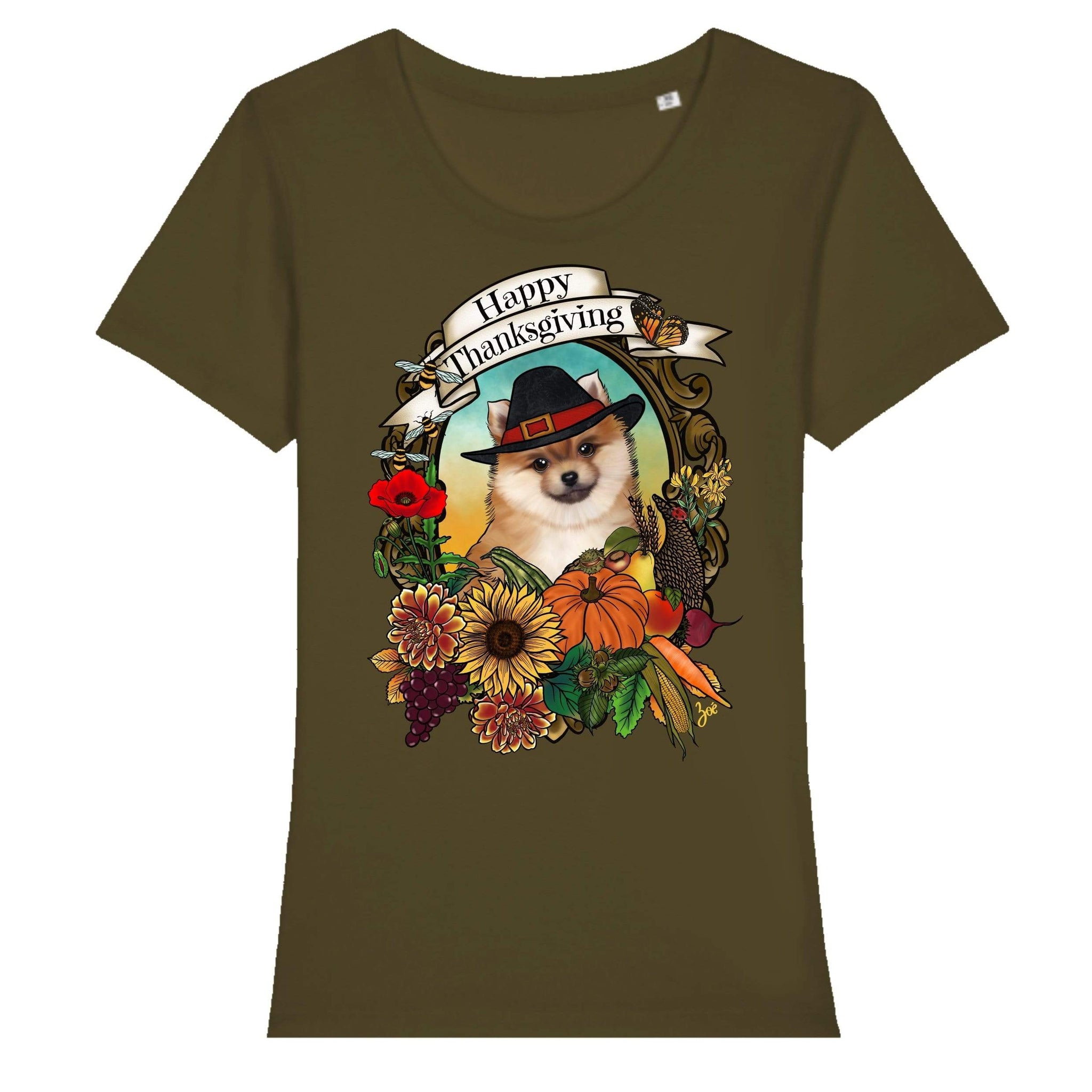 MYTi23 - Pets Heads Philosophy T-Shirt XS Thanksgiving Damen Shirt Pommeraner Hundeshirt Hundefans