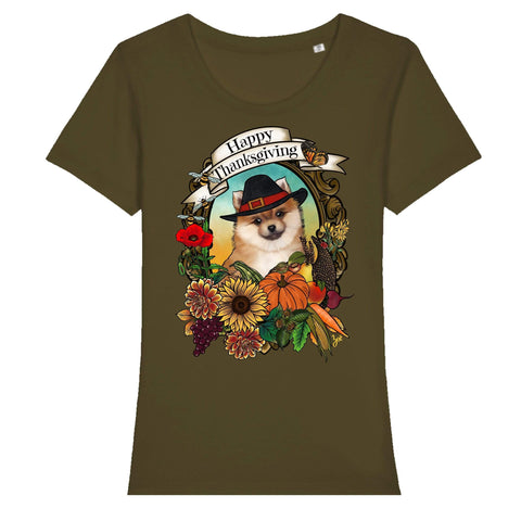 MYTi23 - Pets Heads Philosophy T-Shirt XS Thanksgiving Damen Shirt Pommeraner Hundeshirt Hundefans