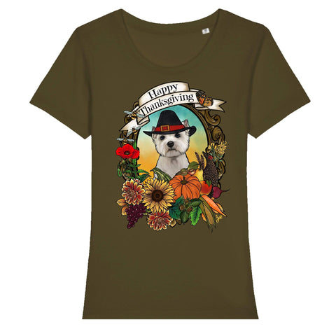 MYTi23 - Pets Heads Philosophy T-Shirt XS Thanksgiving Damen Shirt Westie Hundeshirt Hundefans