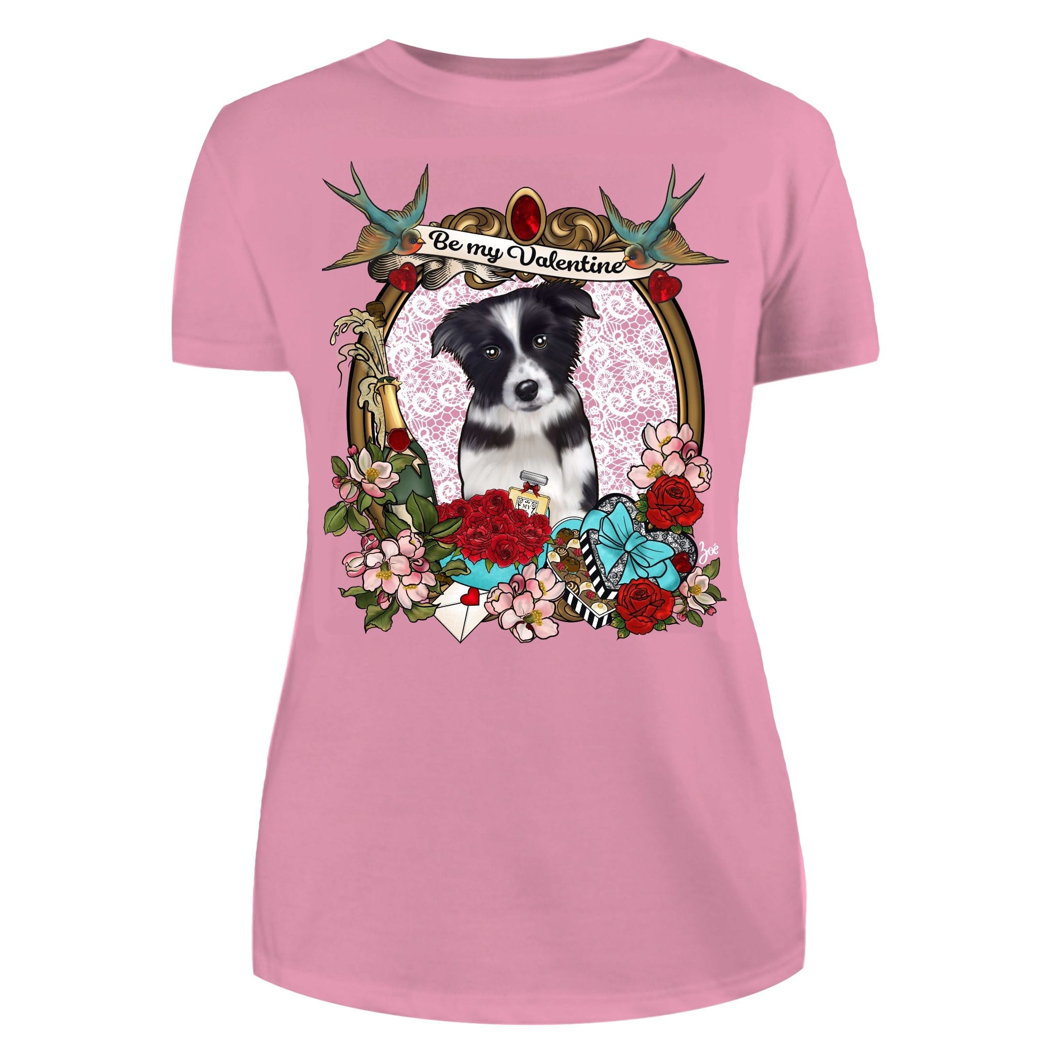 MYTi23 - Pets Heads Philosophy T-Shirt XS Valentine Damen Shirt Border Collie Hundeshirt Hundefans