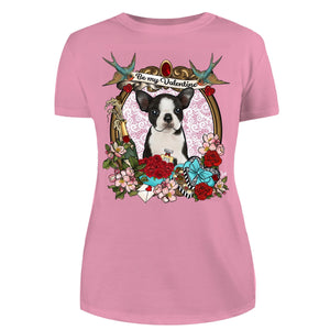 MYTi23 - Pets Heads Philosophy T-Shirt XS Valentine Damen Shirt Boston Terrier Hundeshirt Hundefans