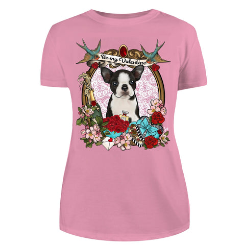 MYTi23 - Pets Heads Philosophy T-Shirt XS Valentine Damen Shirt Boston Terrier Hundeshirt Hundefans